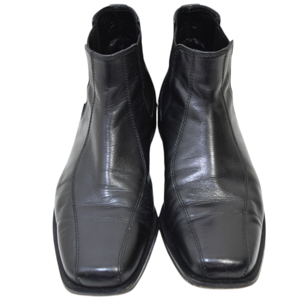 PADRONE BEAMS別注 square toe boots 40 ブラック PADRONE(パドローネ) BEAMS別注 square toe bootsサイドゴア