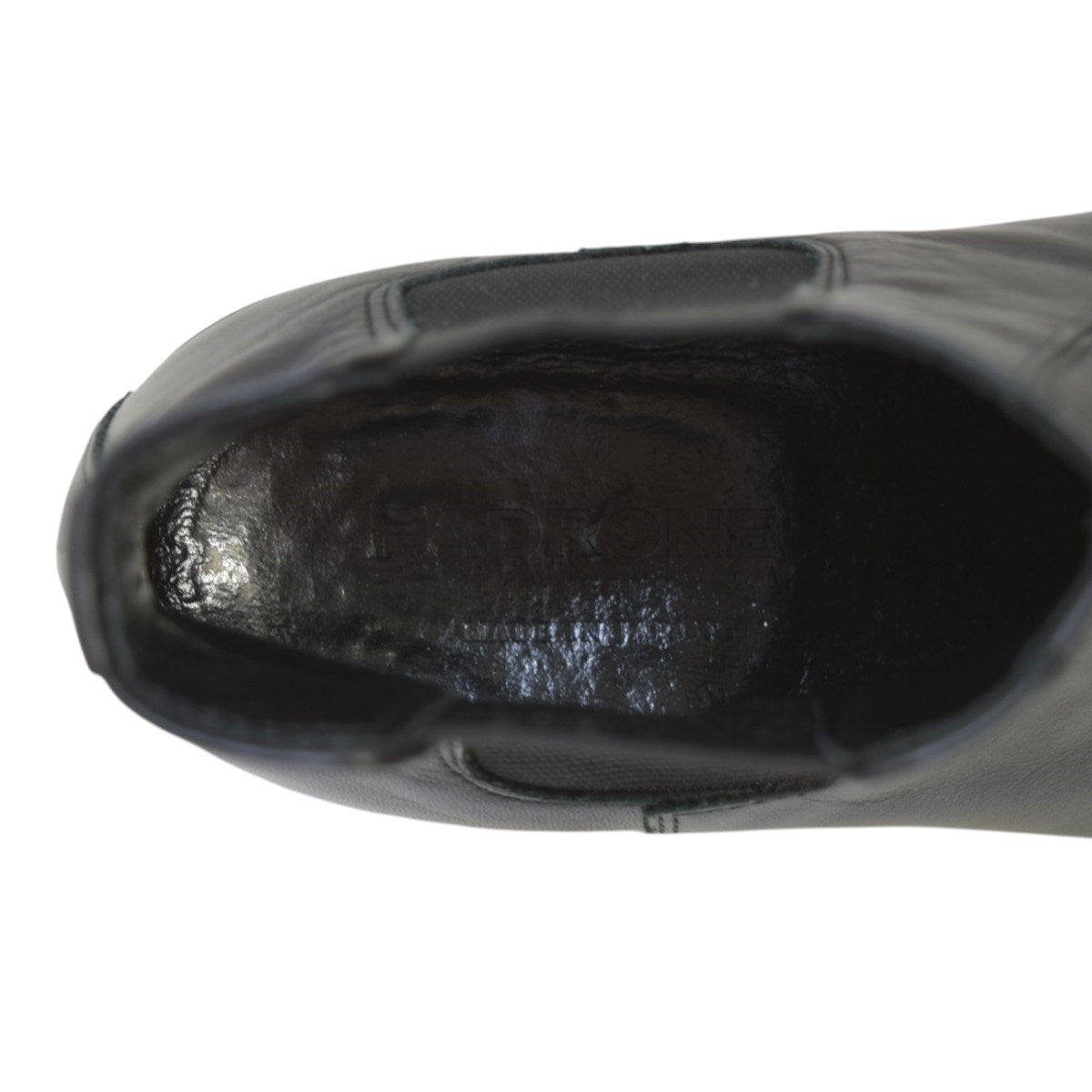 PADRONE BEAMS別注 square toe boots 40 ブラック PADRONE(パドローネ) BEAMS別注 square toe bootsサイドゴア