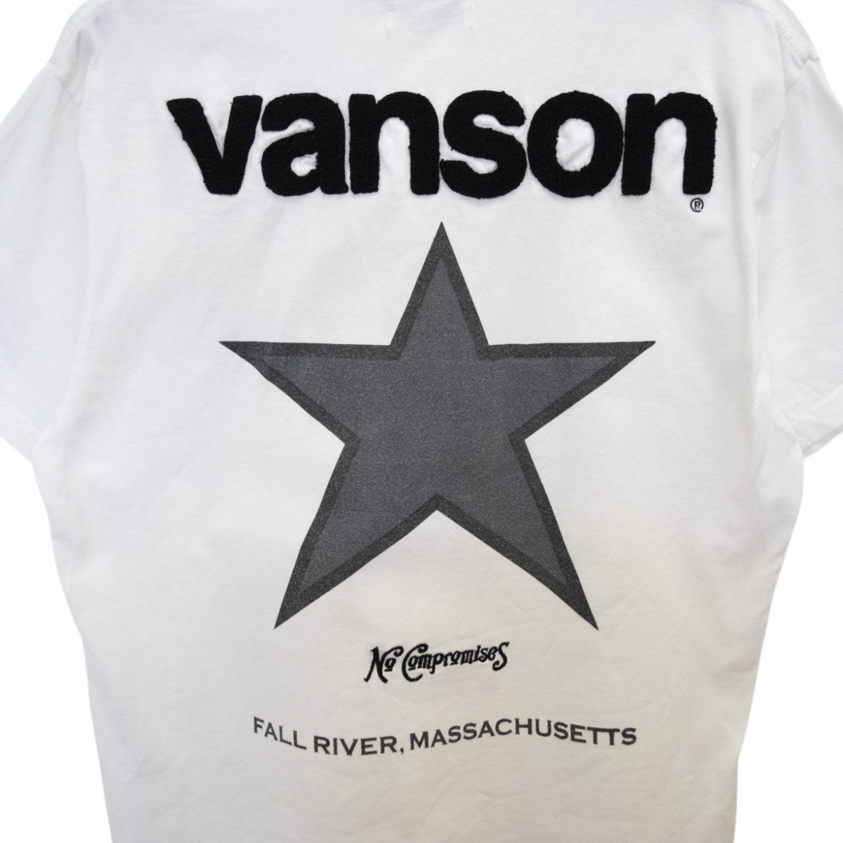 VANSON(バンソン) 刺繍・ワッペンTシャツ ホワイト サイズ M