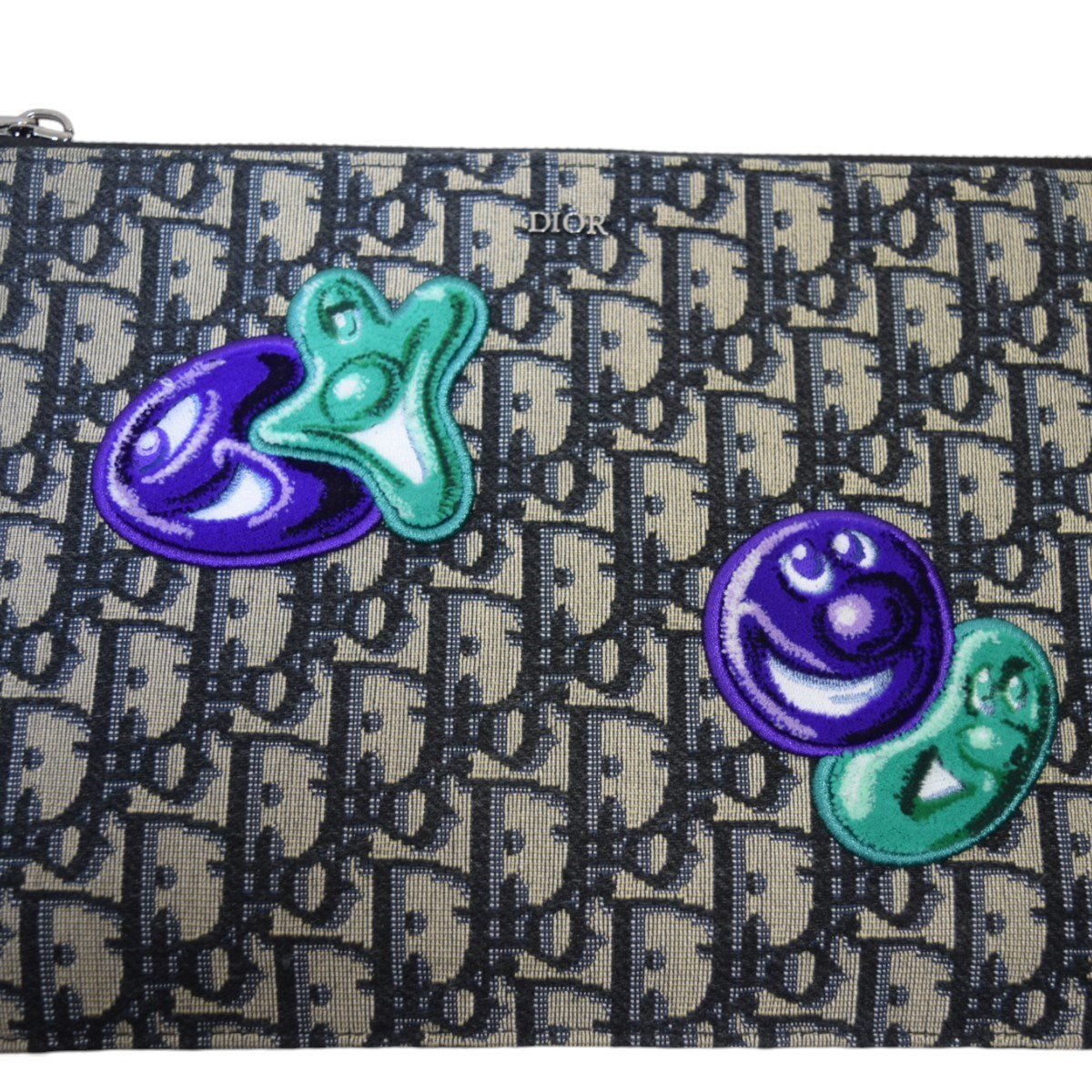 Christian Dior×Kenny Scharf オブリークキャンバスクラッチバッグ22-BO-0211 古着・中古-4枚目のアイテム画像