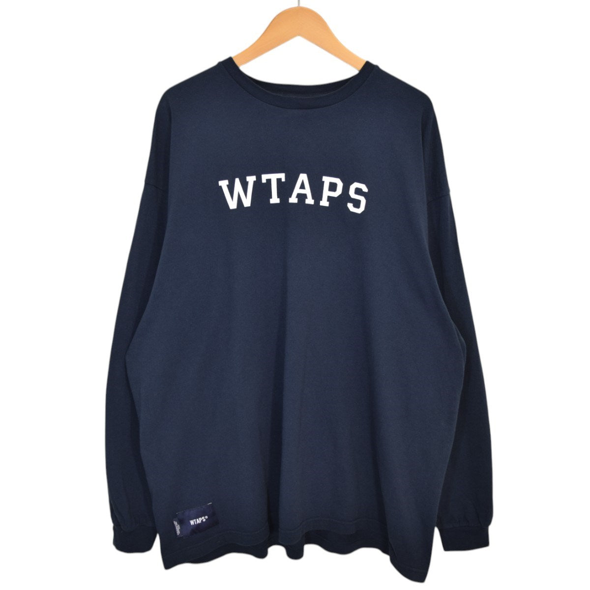 ダブルタップス WTAPS COLLEGE LS COTTON GLAY ロンt