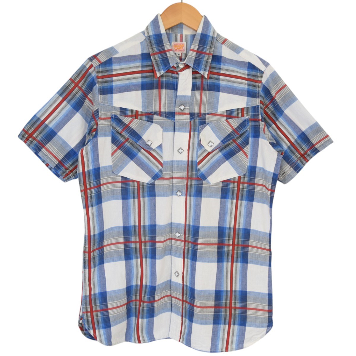 SUGAR CANE S／S チェックウエスタンシャツSC34147 古着・中古-1枚目のアイテム画像