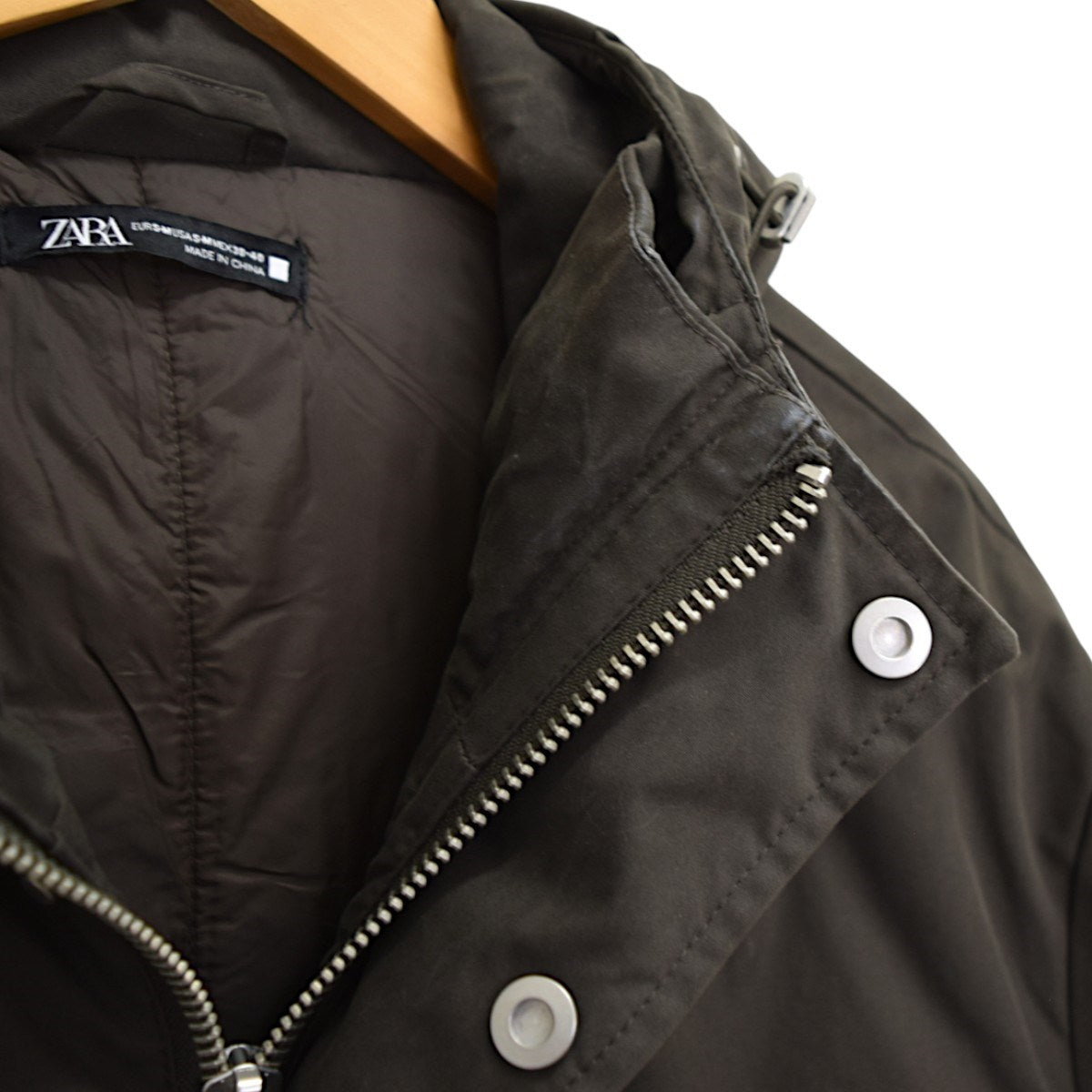 ZARA HOODED PADDED PARKAフーデッド中綿コート 古着・中古-5枚目のアイテム画像