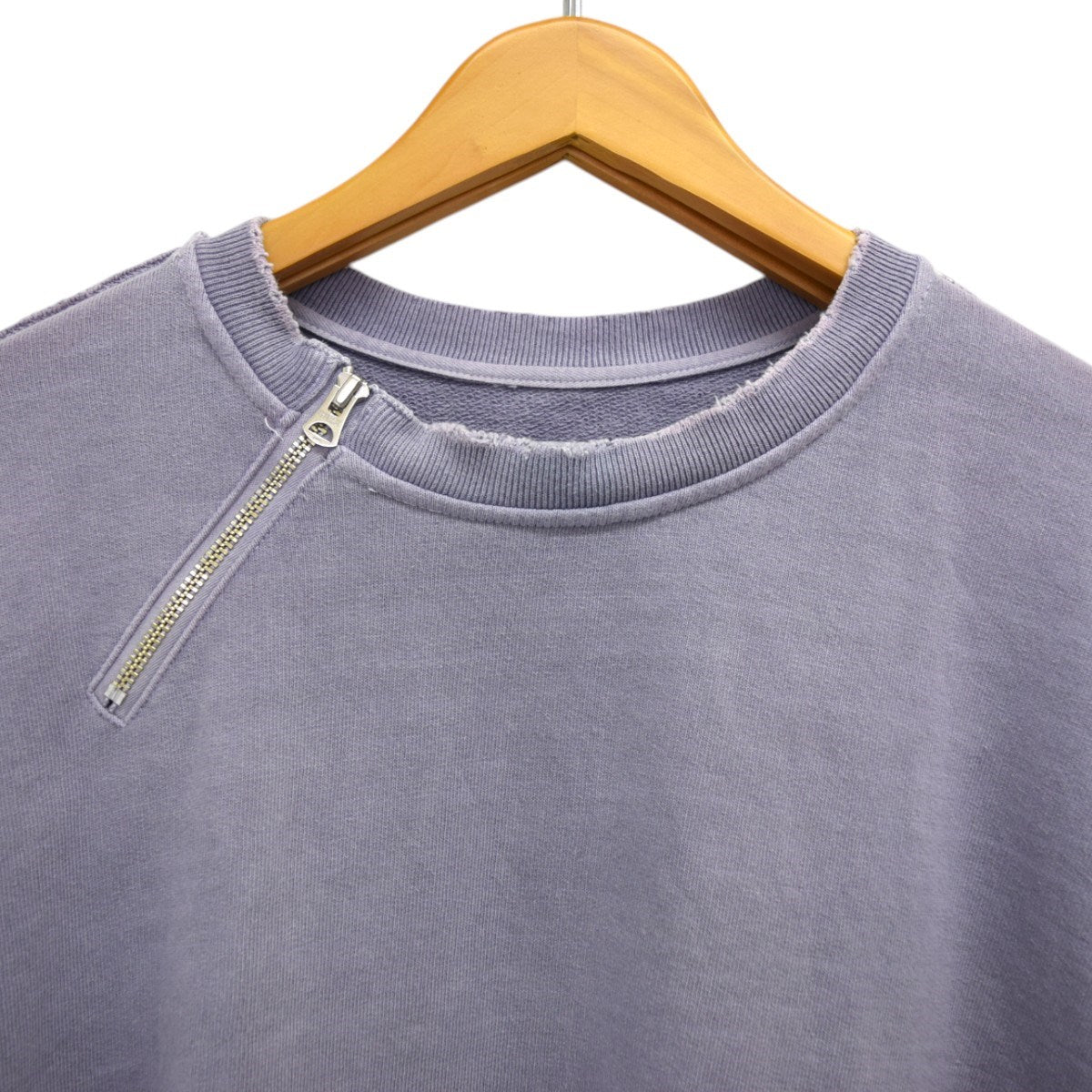 DAMEGE ZIP OVER SWEAT CREWダメージ加工スウェットJie-23W-CT03