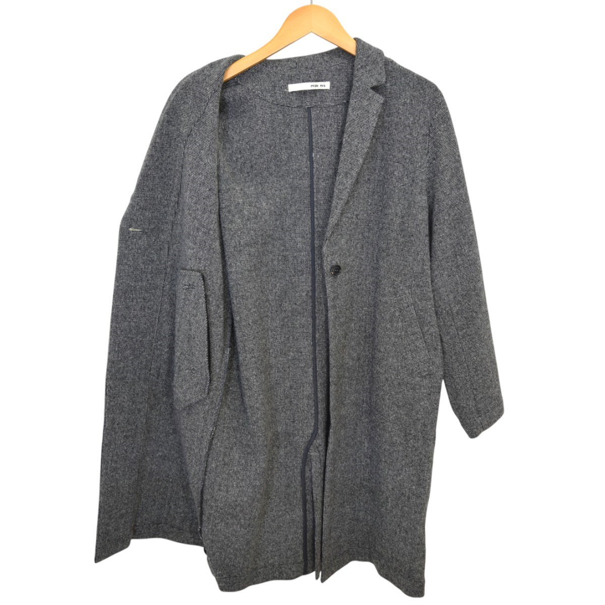 evam eva アンゴラミックスコートE173T082 古着・中古-3枚目のアイテム画像