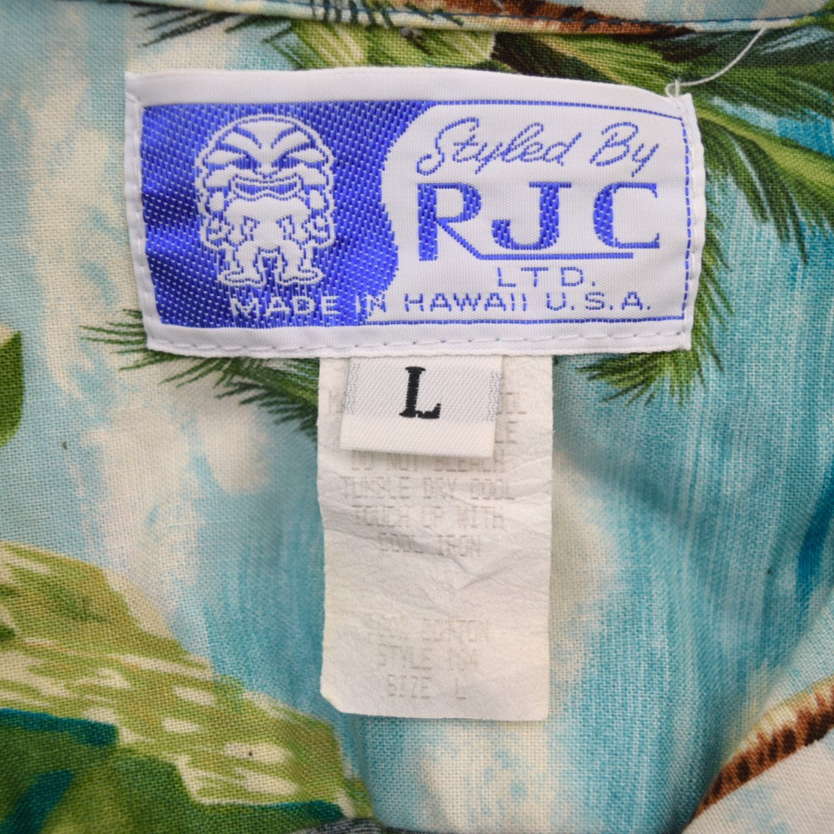 RJC 柄オープンカラーシャツ 古着・中古-5枚目のアイテム画像