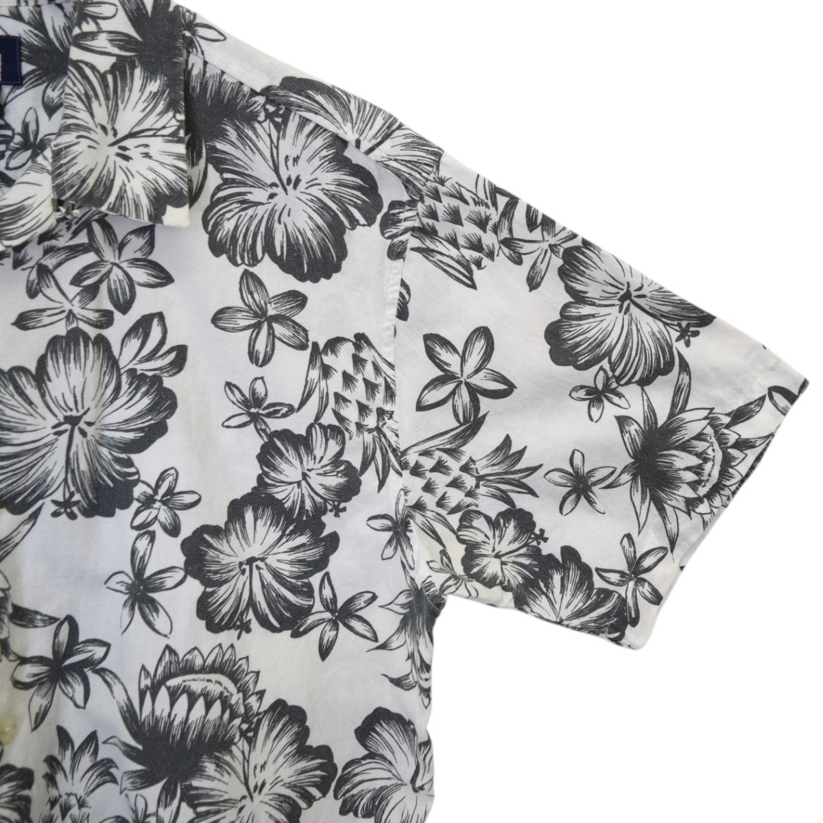 stussy(ステューシー) 裾刺繍コットンアロハシャツ 90S