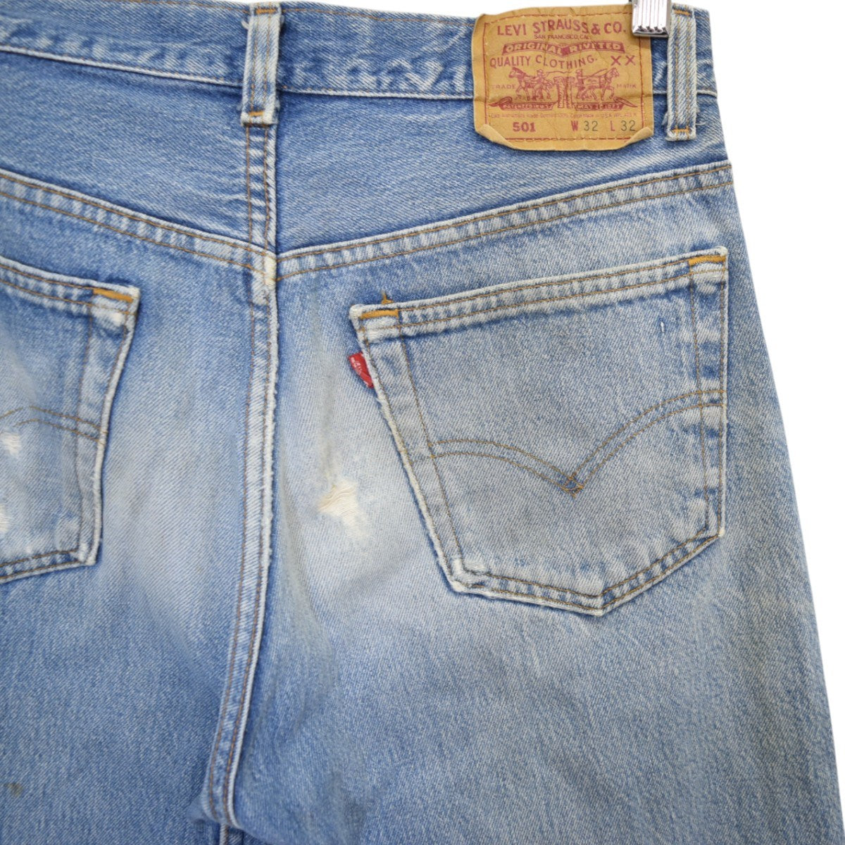 LEVI’S 501デニムパンツ 90S MADE IN USA ボタン裏刻印653501-0115 古着・中古-5枚目のアイテム画像