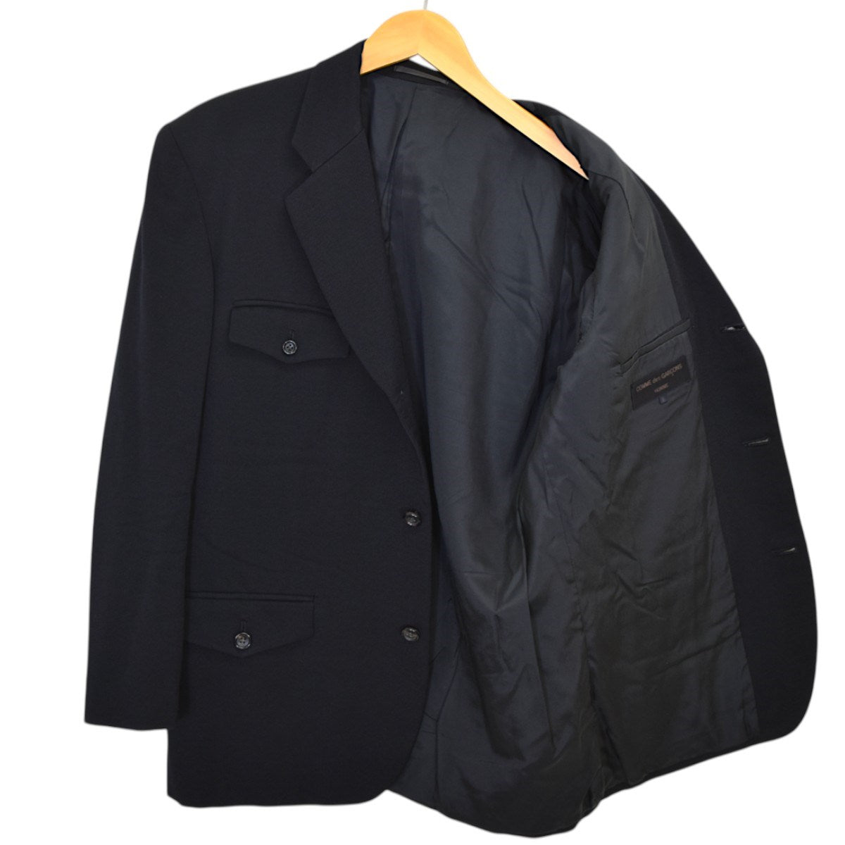 COMME des GARCONS HOMME(コムデギャルソンオム) ウールギャバフラップ