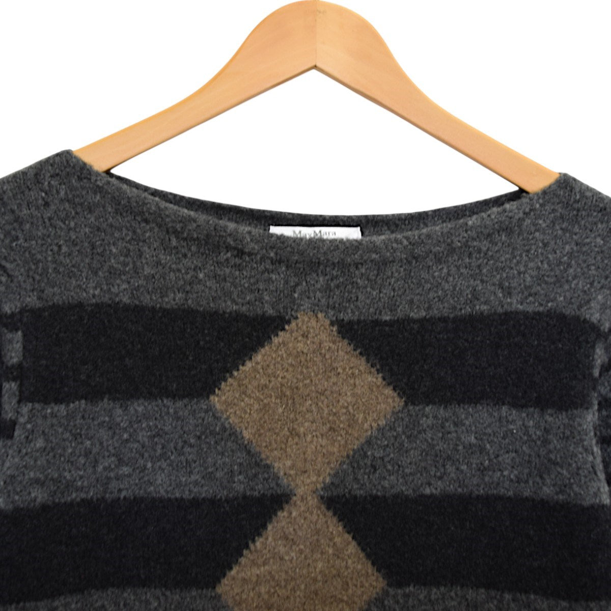 MaxMara(マックスマーラ) ボーダー切替ニットワンピース 最高級白タグ