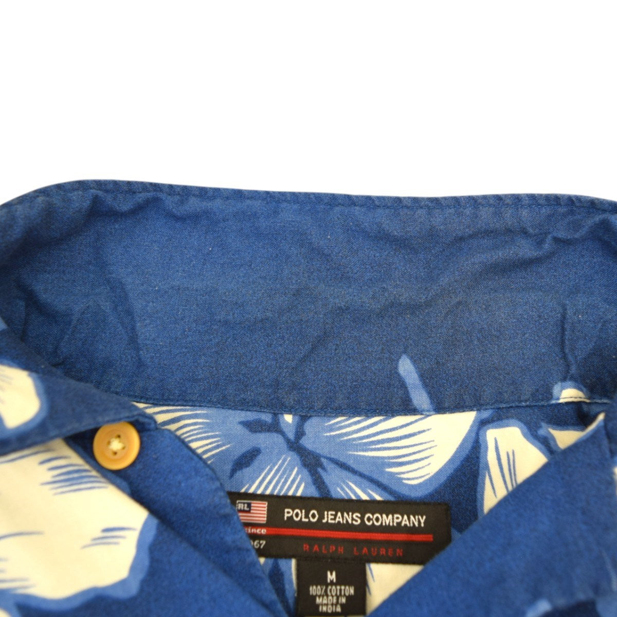 POLO JEANS CO． コットンアロハシャツ RALPH LAUREN 90-00Sヴィンテージ 古着・中古-4枚目のアイテム画像