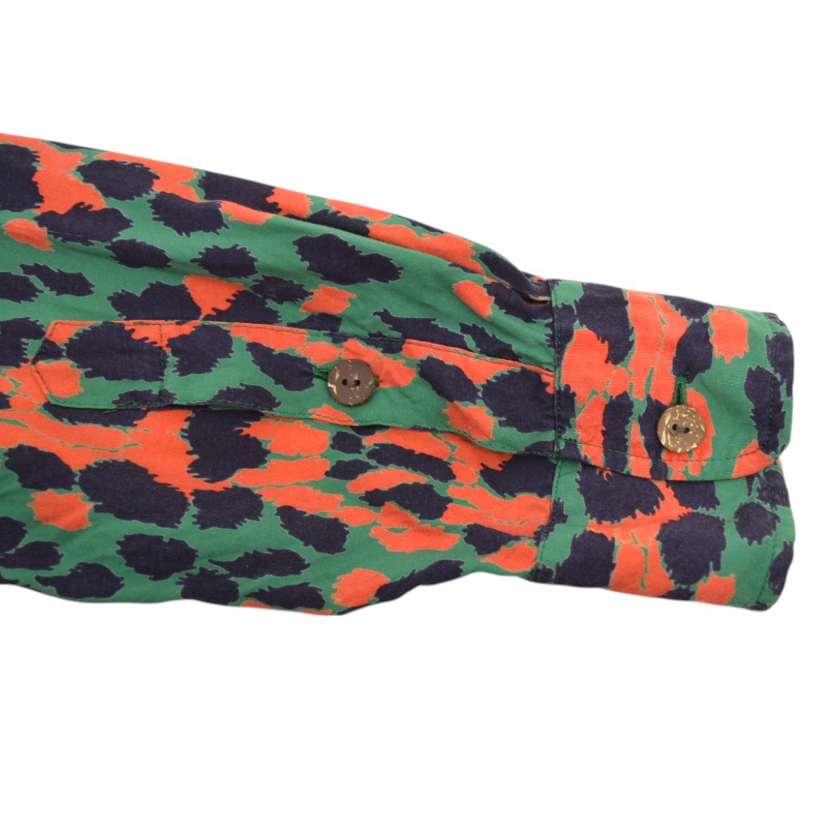 トップス WACKO MARIA BLUE ORANGE LEOPARD PRINT XL トップス WACKO MARIA BLUE ORANGE LEOPARD PRINT XL Wacko