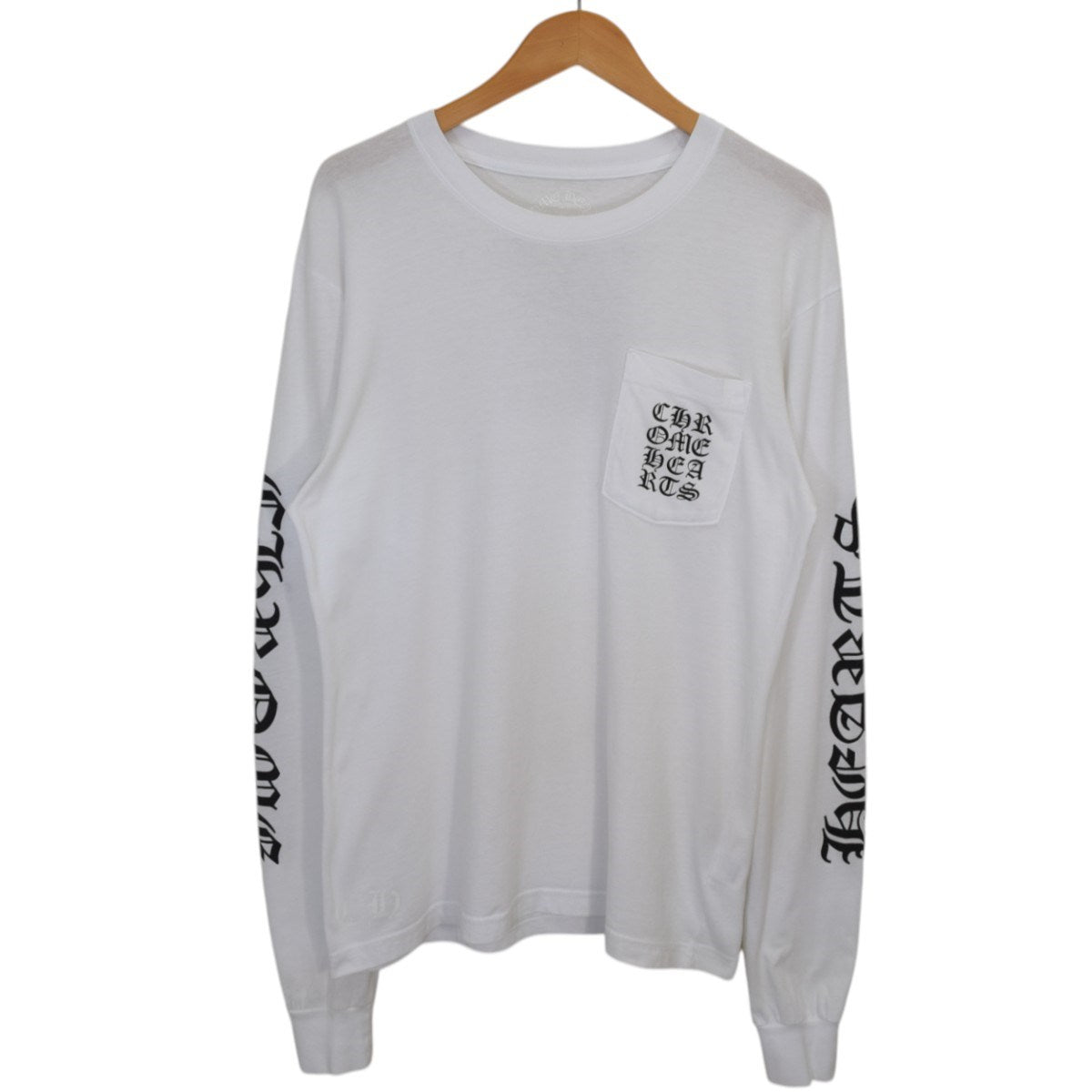 CHROME HEARTS Vertical Logo Teeロングスリーブカットソー 日本正規品 古着・中古-1枚目のアイテム画像