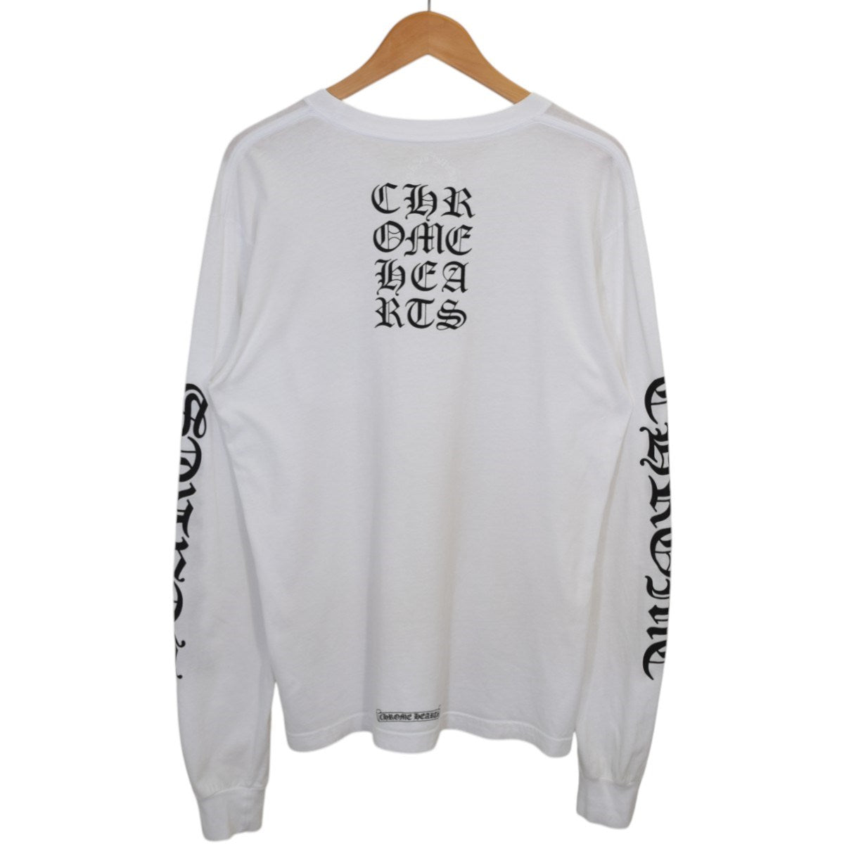 CHROME HEARTS Vertical Logo Teeロングスリーブカットソー 日本正規品 古着・中古-2枚目のアイテム画像