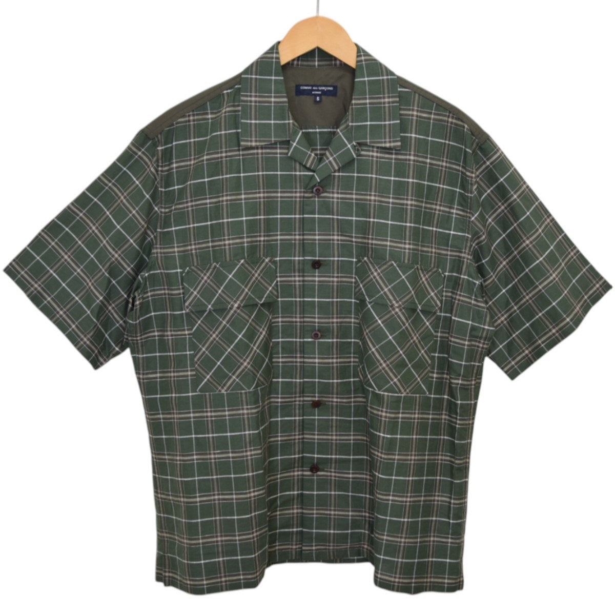 COMME des GARÇONS コムデギャルソンオム チェック柄 長袖シャツ コムデギャルソンオムCOMME des GARCONS HOMME チェックシワ加工