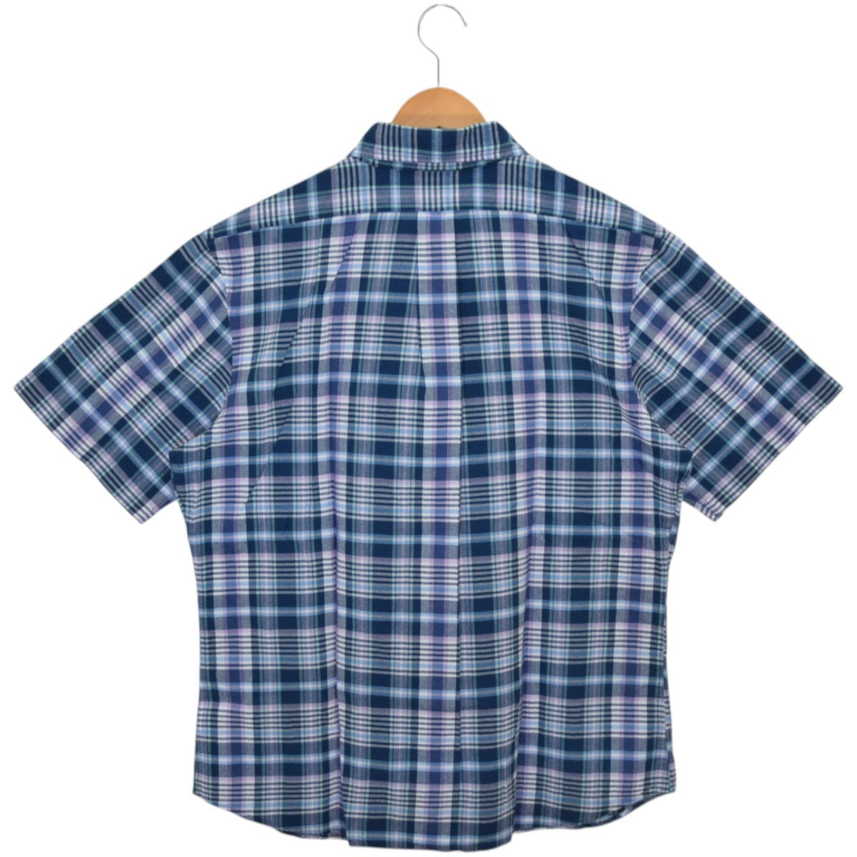 BROOKS BROTHERS ショートスリーブチェックボタンダウンシャツ 古着・中古-2枚目のアイテム画像