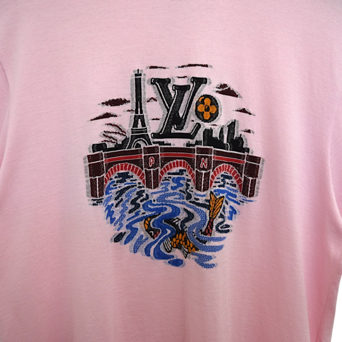 LOUIS VUITTON Graphic T-ShirtインターシャグラフィックTシャツ 2025AWRM252M XMZ HTY97W 古着・中古-4枚目のアイテム画像