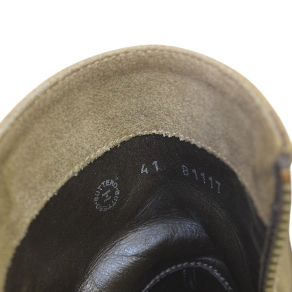 BUTTERO(ブッテロ) スウェードサイドジップブーツB1117 B1117