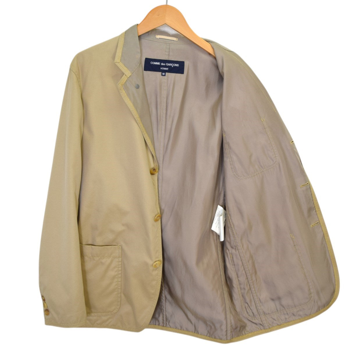 COMME des GARCONS HOMME インサイドアウトコットンツイルテーラードジャケット 2004SSHM-J002 古着・中古-3枚目のアイテム画像