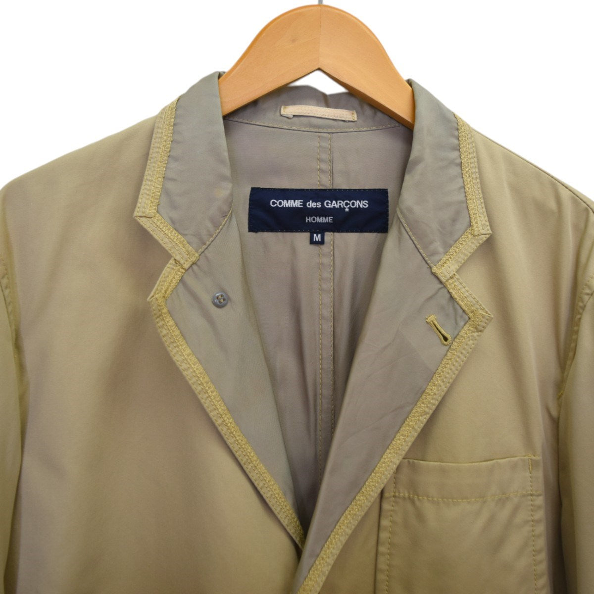 COMME des GARCONS HOMME インサイドアウトコットンツイルテーラードジャケット 2004SSHM-J002 古着・中古-4枚目のアイテム画像