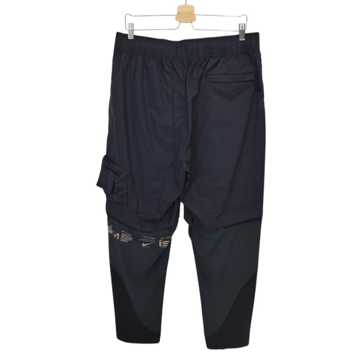 NIKE - ナイキ NRG ISPA ナイロン アジャスタブル パンツ XS ブラック カーキ DB7581-045 レディース NIKE 中古】ナイキ NRG ISPA ナイロン アジャスタブル パンツ XS