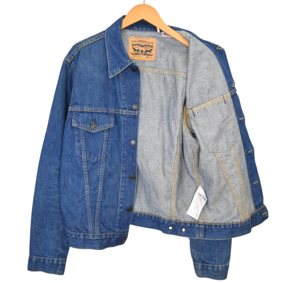 「Levi's 70505-0301 デニム ジャケット L」サード トラッカー LEVI'S(リーバイス)デニムトラッカージャケット/70505-0301