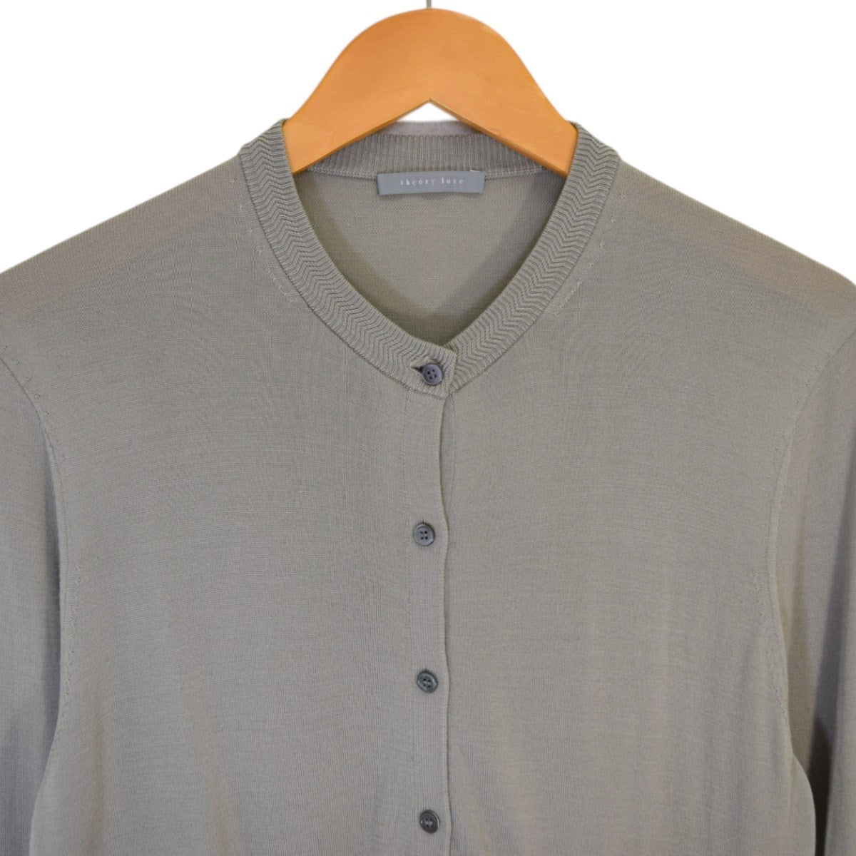 theory luxe NORFOLK HESTER 2クルーネックニットカーディガン 古着・中古-3枚目のアイテム画像
