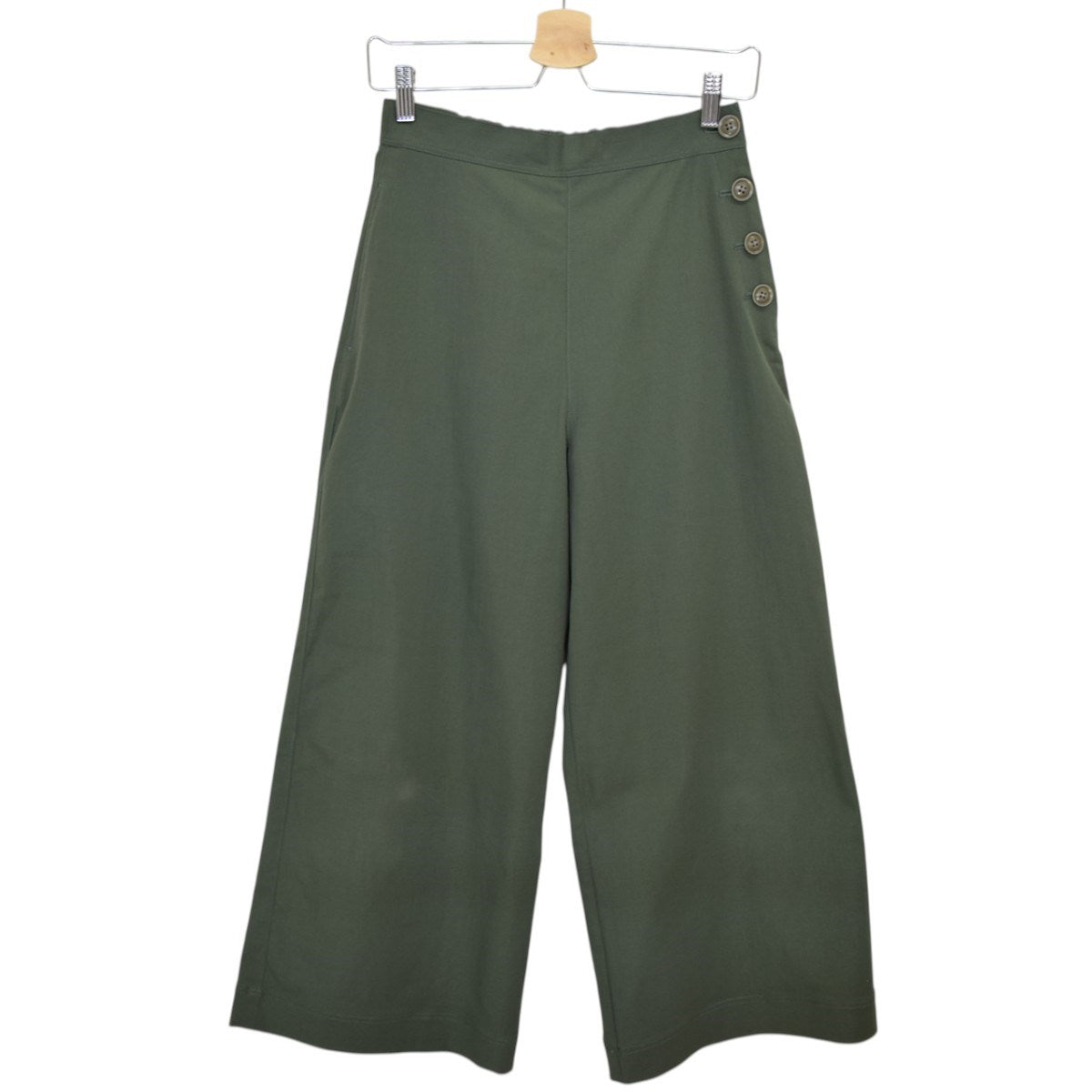Harriss サイドボタンウエストゴムワイドパンツ 古着・中古-1枚目のアイテム画像