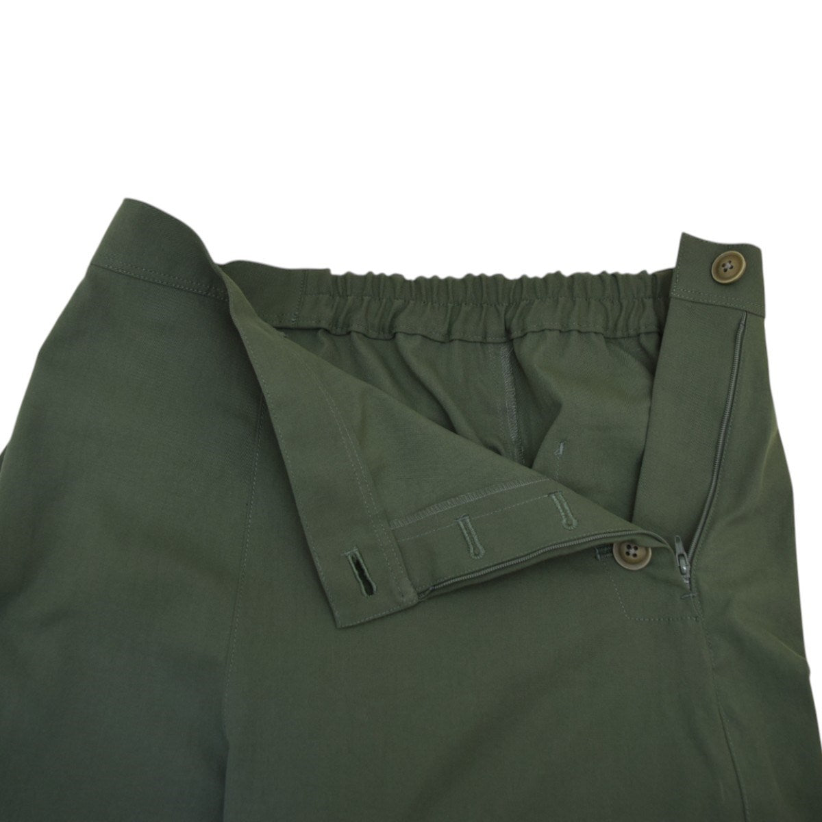 Harriss サイドボタンウエストゴムワイドパンツ 古着・中古-4枚目のアイテム画像
