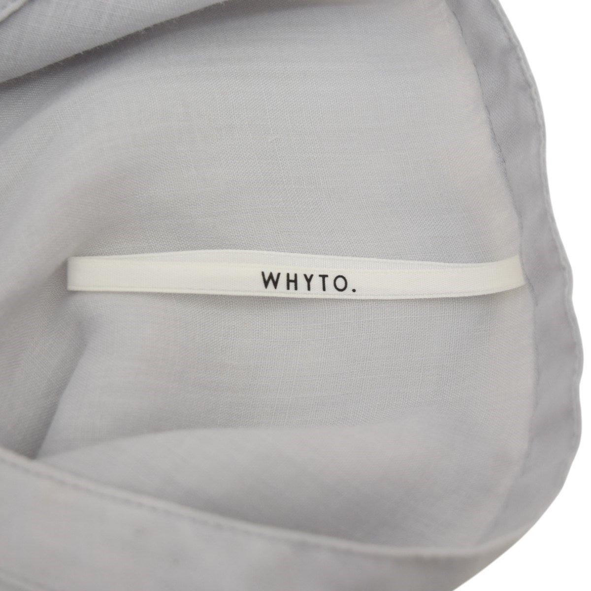 WHYTO． ラミーギャザーチュニックブラウスWHT22HBL3 古着・中古-5枚目のアイテム画像