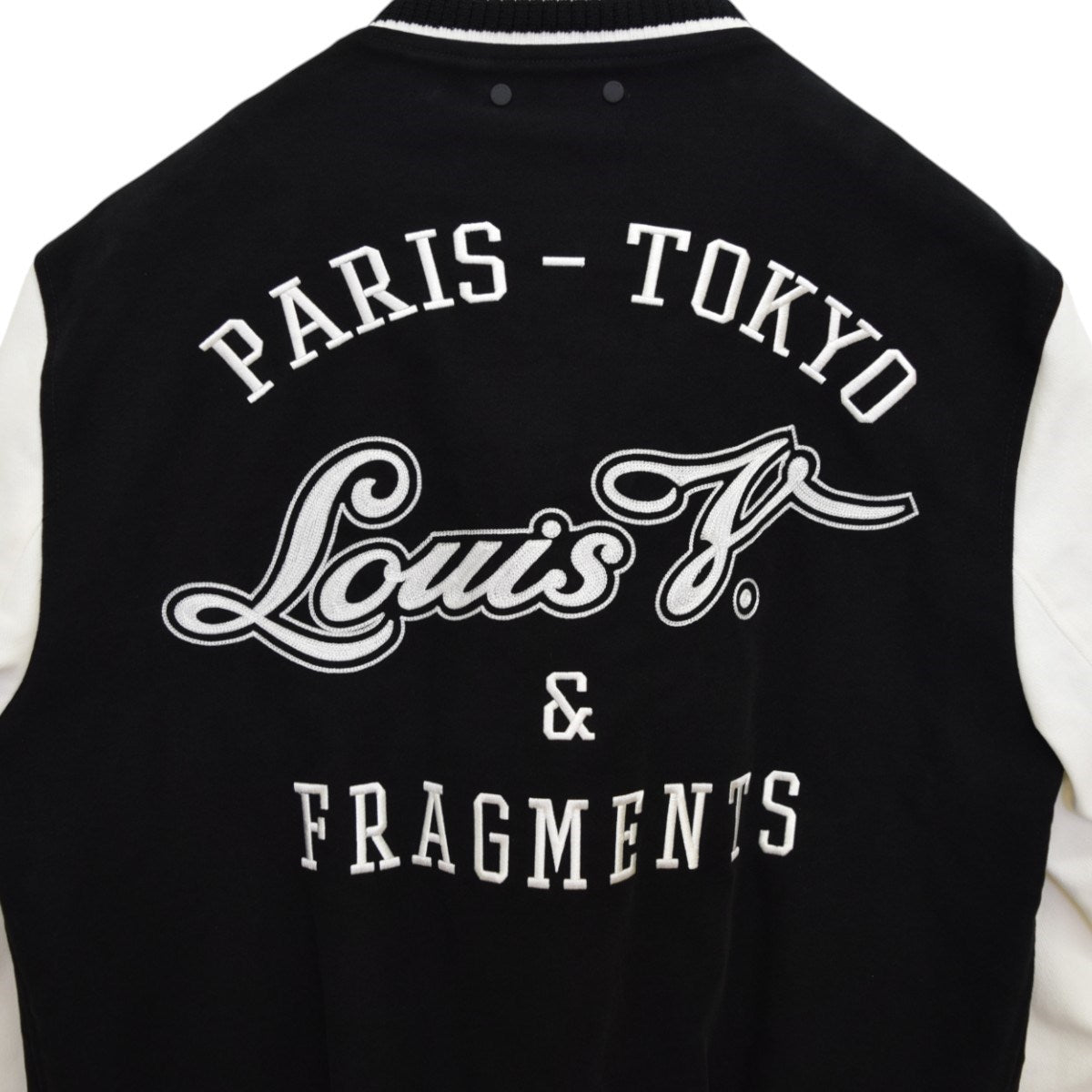 LOUIS VUITTON×FRAGMENT DESIGN ロゴ刺繍ワッペンスタジアムジャンパー