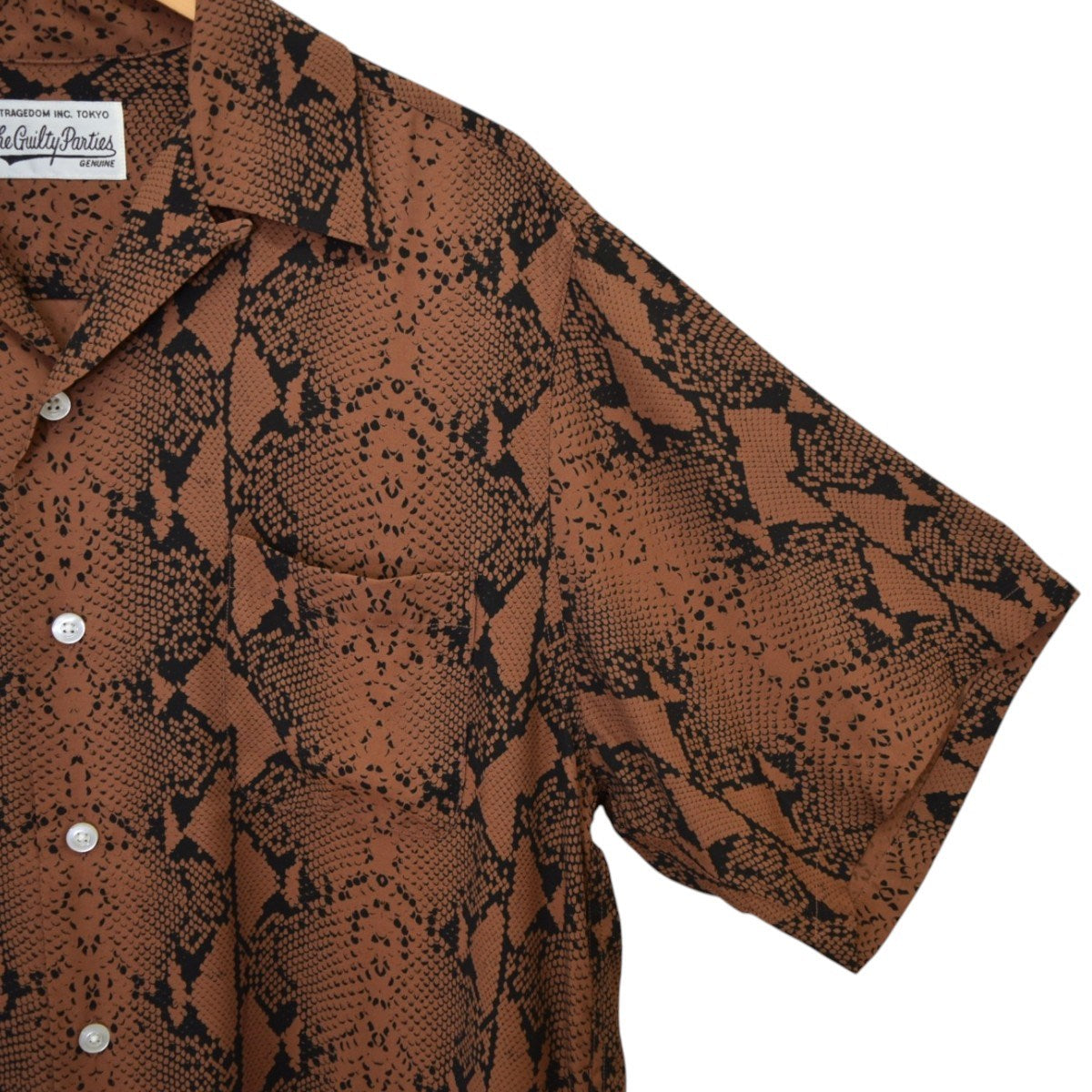 WACKO MARIA(ワコマリア) HAWAIIAN SHIRT S／S(TYPE-7)パイソン柄