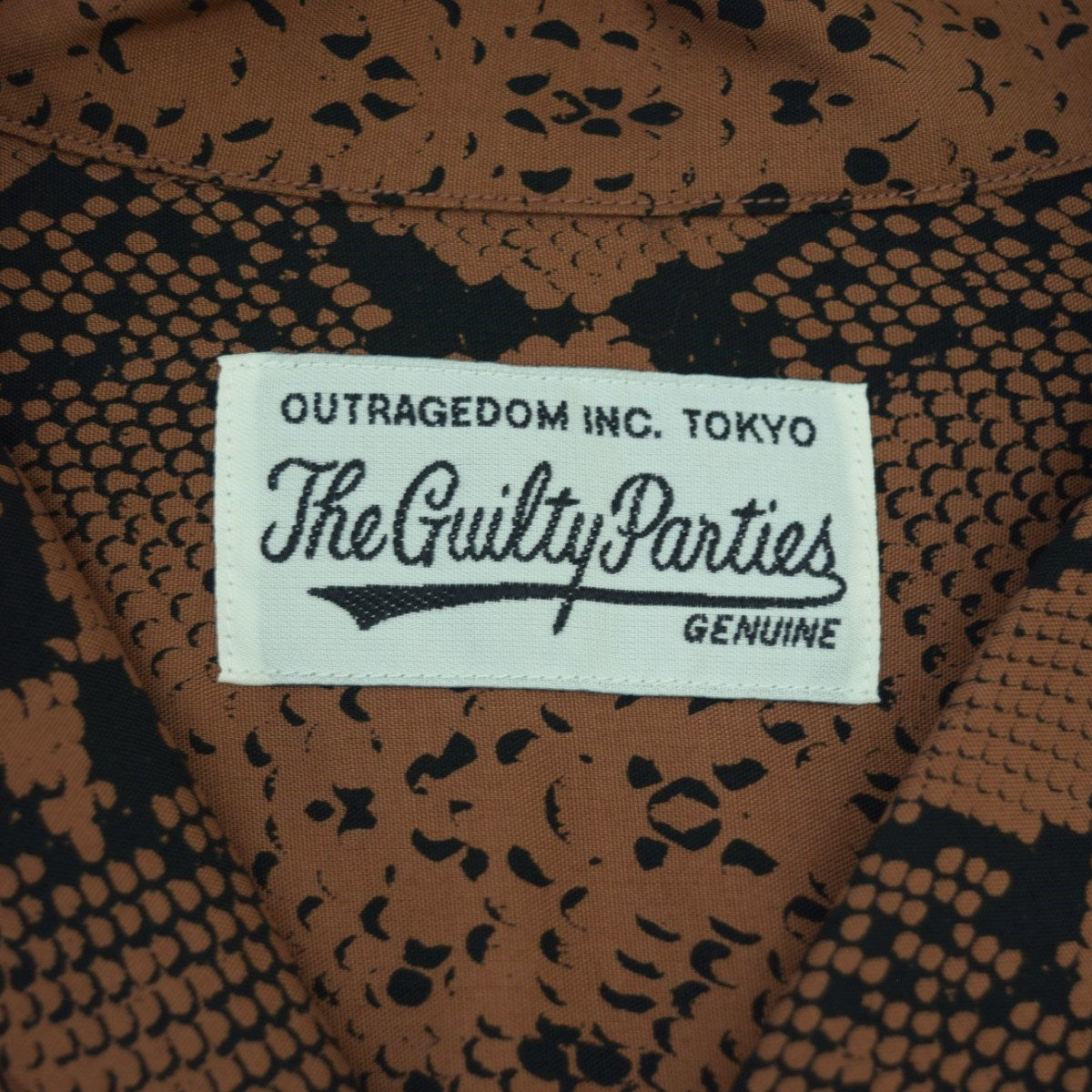WACKO MARIA(ワコマリア) HAWAIIAN SHIRT S／S(TYPE-7)パイソン柄