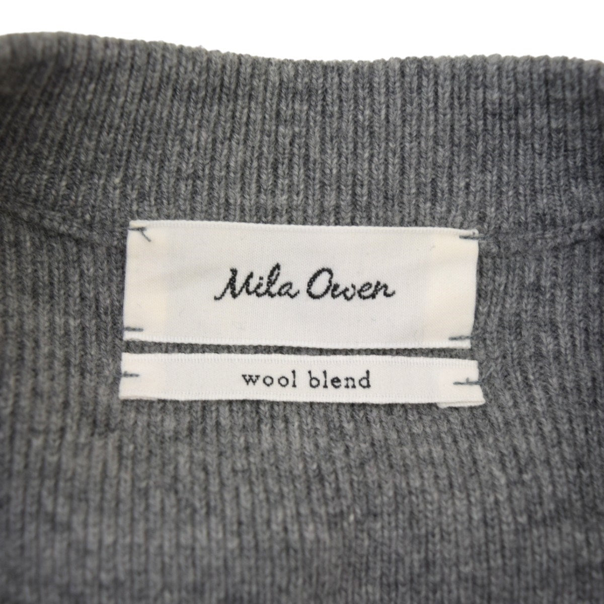 Mila Owen ウールブレンドクルードロップニットワンピース 2022AW 古着・中古-4枚目のアイテム画像