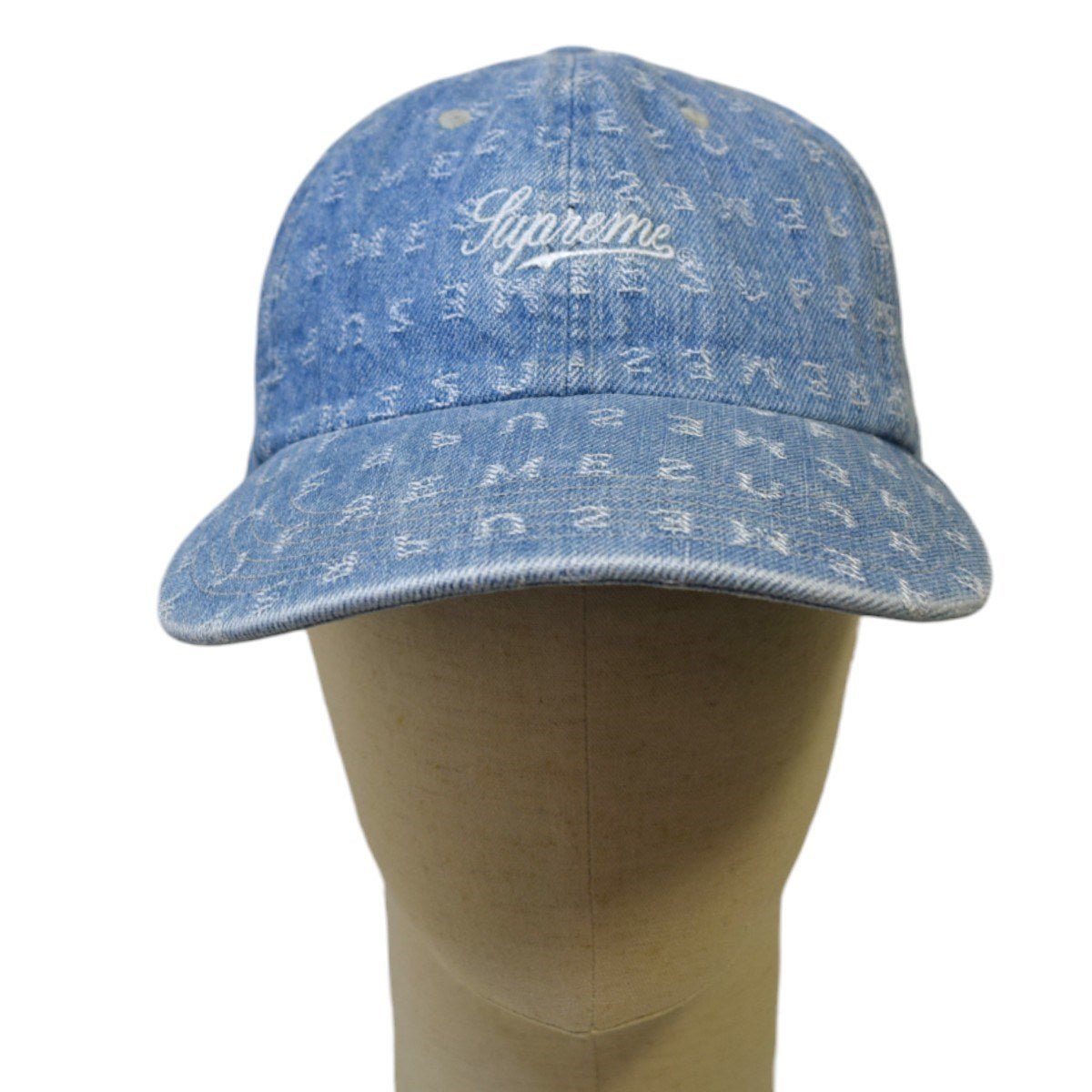 Supreme Jacquard Logos denim 6 Panelデニム キャップ 2020SS 古着・中古-2枚目のアイテム画像