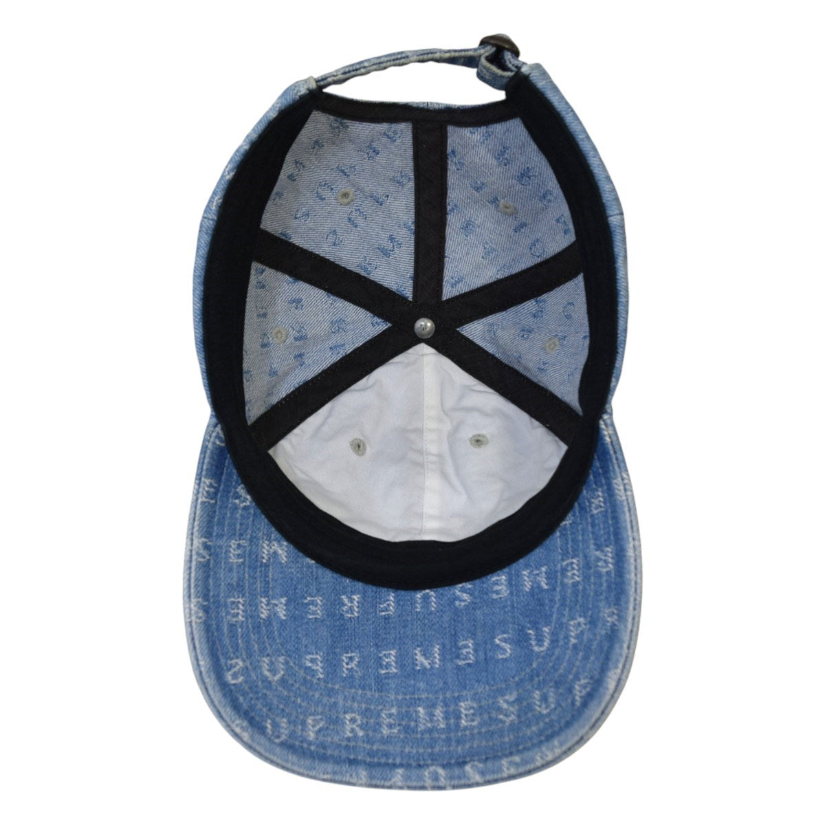 Supreme Jacquard Logos denim 6 Panelデニム キャップ 2020SS 古着・中古-5枚目のアイテム画像