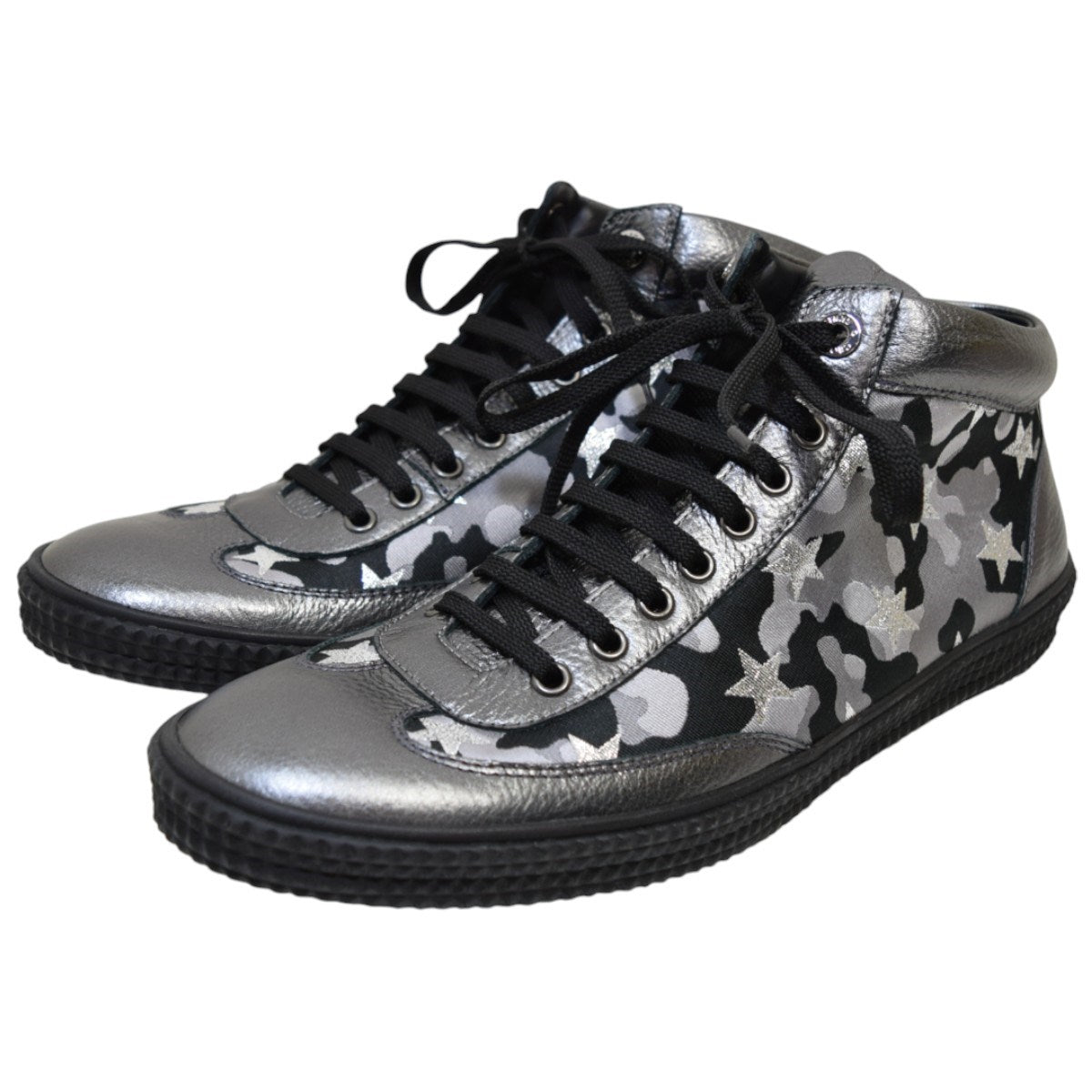 JIMMY CHOO VARLEYミッドカットスニーカーCSJ161 古着・中古-1枚目のアイテム画像