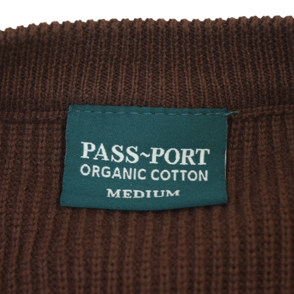 PASS~PORT Organic Cotton Stripe Knit Sweaterオーガニックコットンクルーネックニット 古着・中古-5枚目のアイテム画像