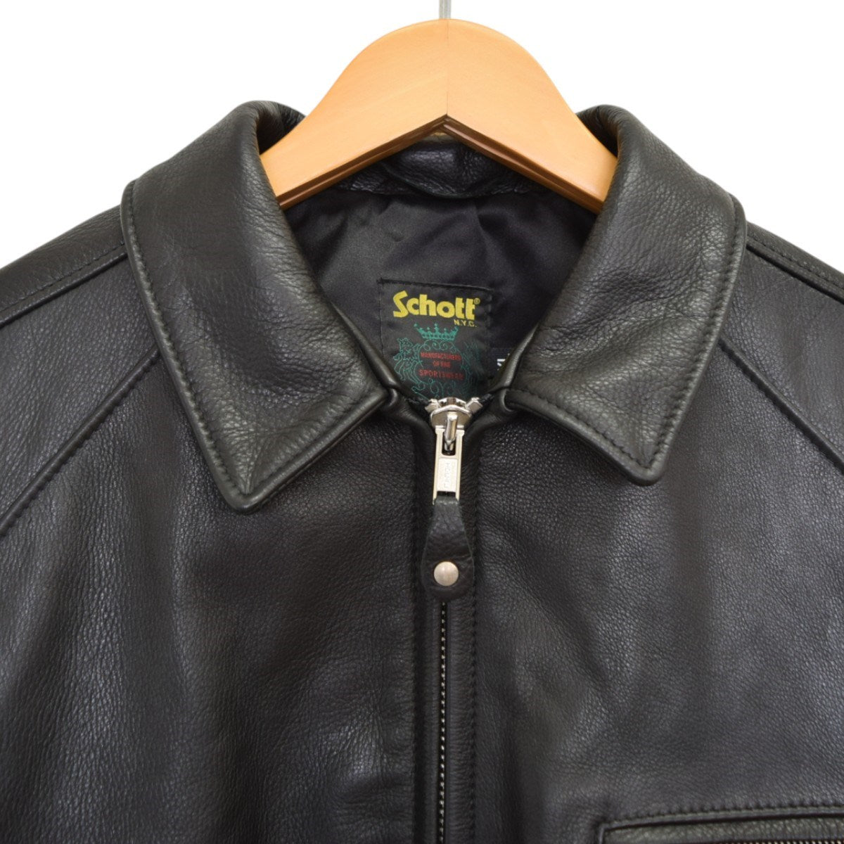 Supreme×Schott Leather Racer Jacketカウレザージャケット 2023SS 古着・中古-5枚目のアイテム画像