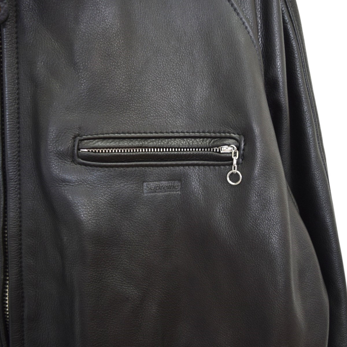 Supreme×Schott Leather Racer Jacketカウレザージャケット 2023SS 古着・中古-6枚目のアイテム画像