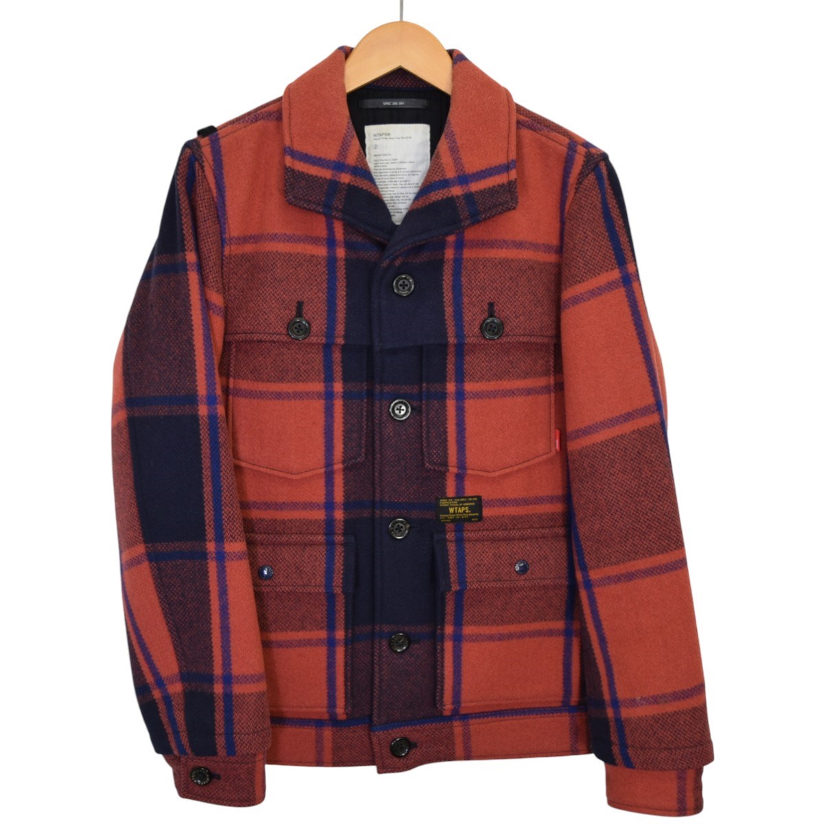 LAMBER JACK／JACKET．WOOL．MELTONチェックメルトンジャケット122GWDT-JKM06
