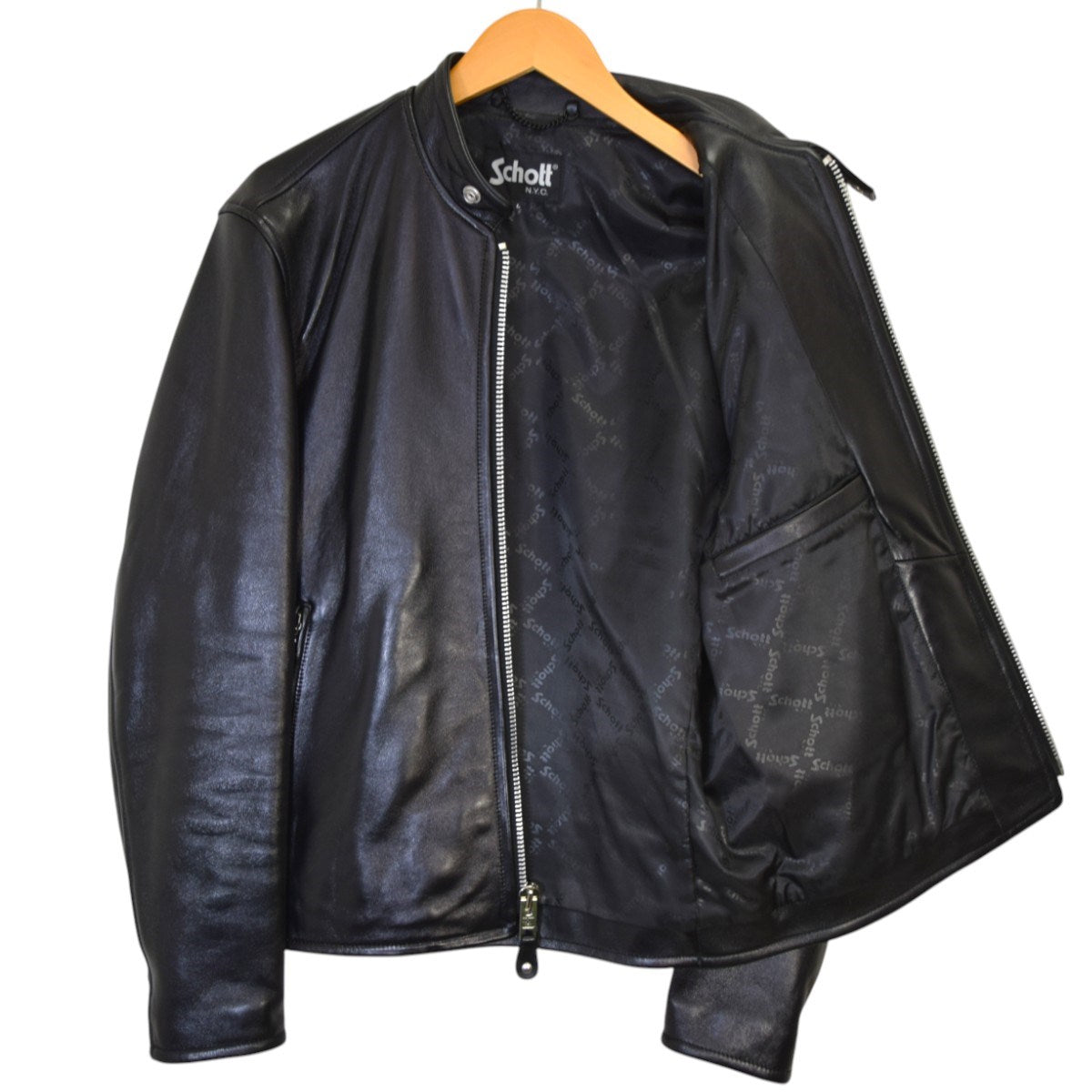 Schott シングルライダースジャケット 38 ブラック Schott シングルライダースジャケット ブラック 38 - メルカリ