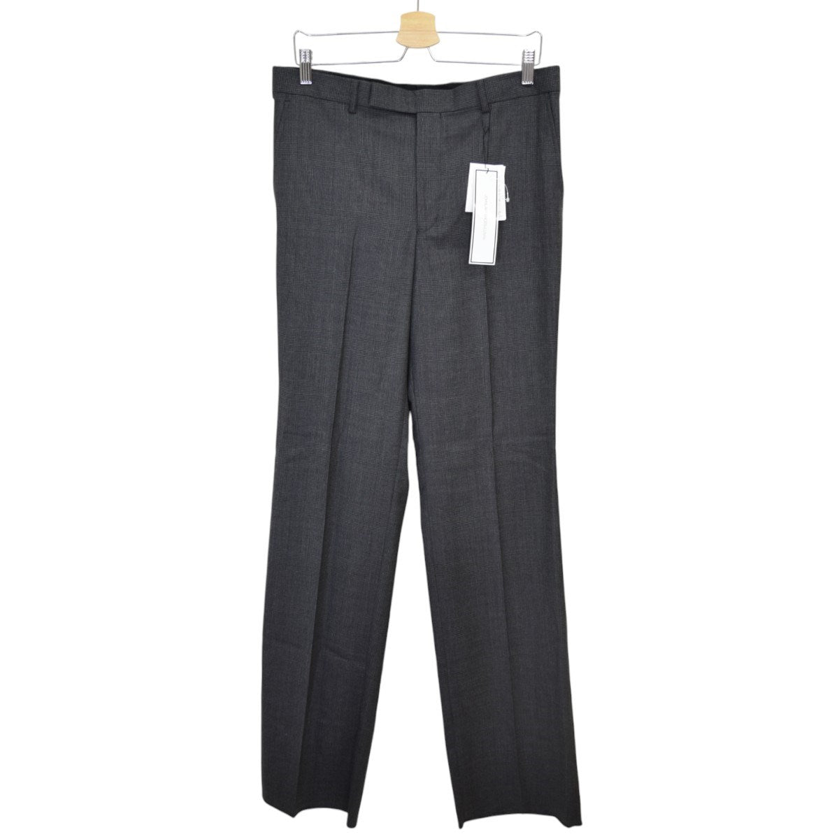 WOOL STRAIGHT TROUSERSウールチェックトラウザース 2024SS2A001-0124-01