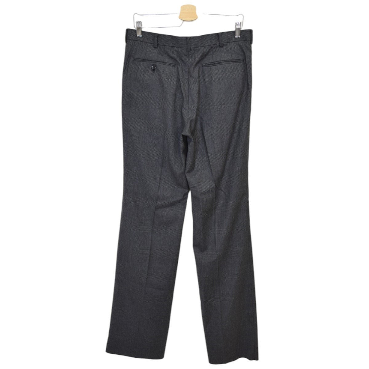 WOOL STRAIGHT TROUSERSウールチェックトラウザース 2024SS2A001-0124-01