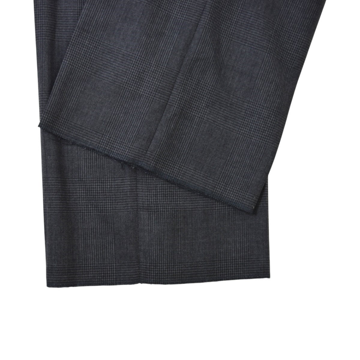 WOOL STRAIGHT TROUSERSウールチェックトラウザース 2024SS2A001-0124-01