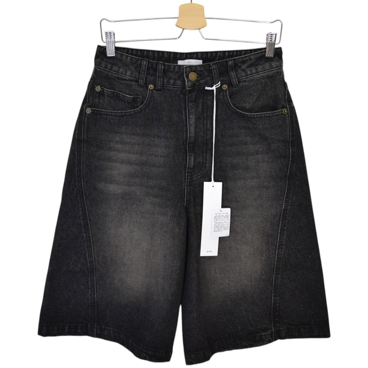 CURVED SEAM DENIM WIDE SHORTSデニムショートパンツWYsp171