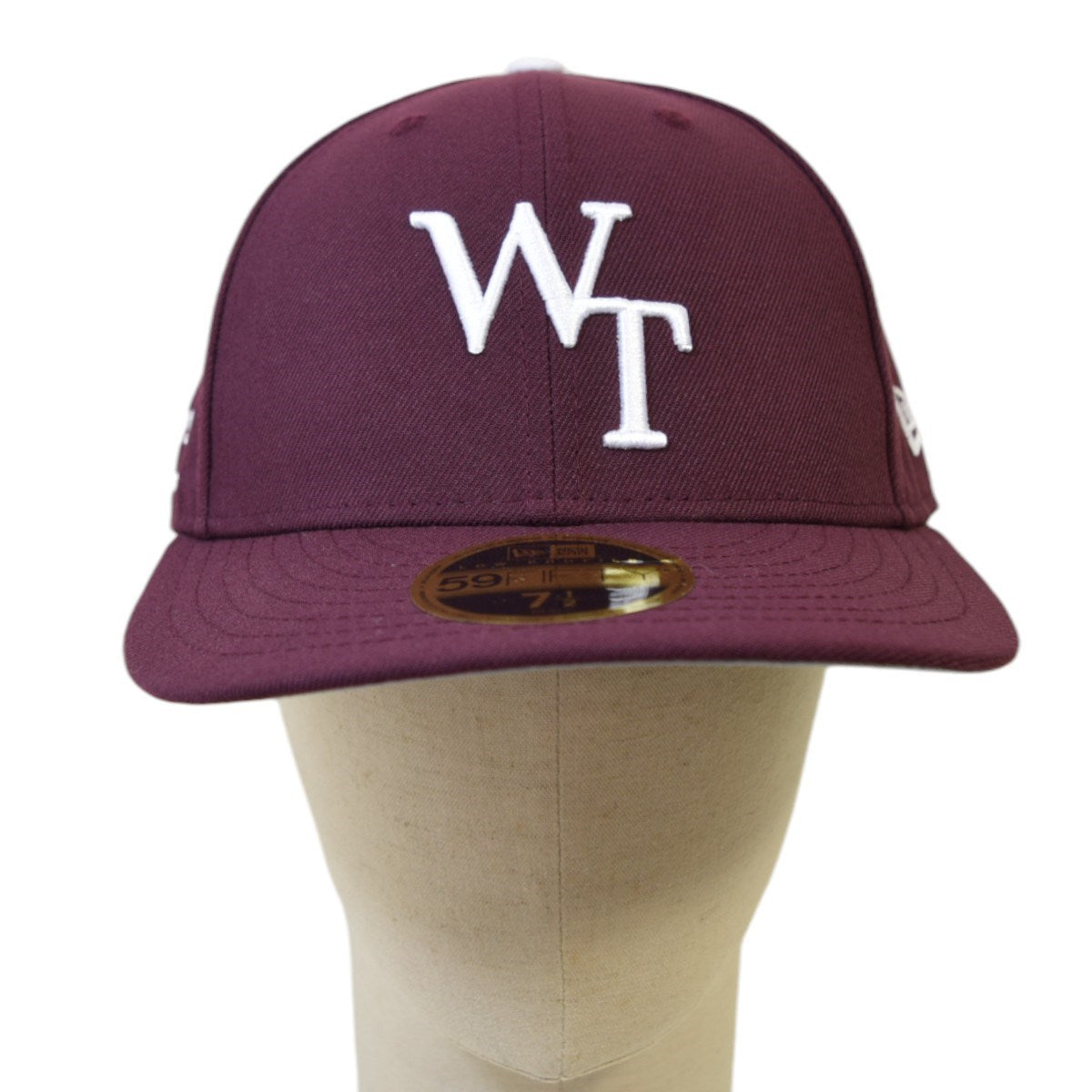 WTAPS 59FIFTY NEWERA MAROON M 3/8 ZOON ダ WTAPS×New Era 59Fifty Low Profile ／ Cap ／ Poly Twill New