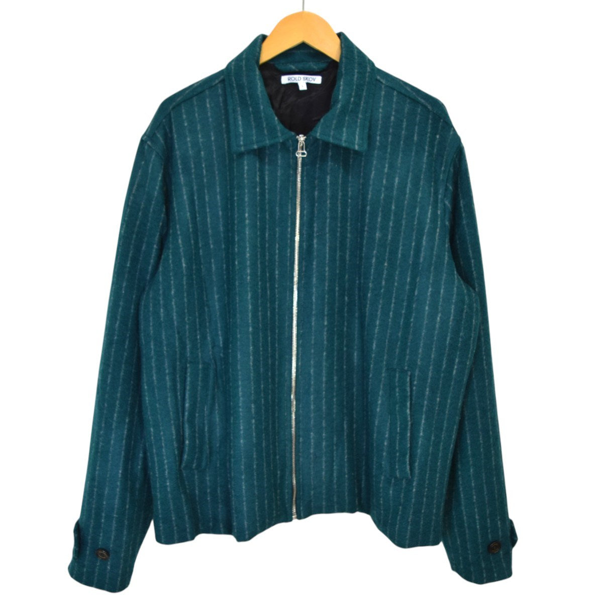 BIT TWO POCKET STRIPESストライプウールジップジャケット