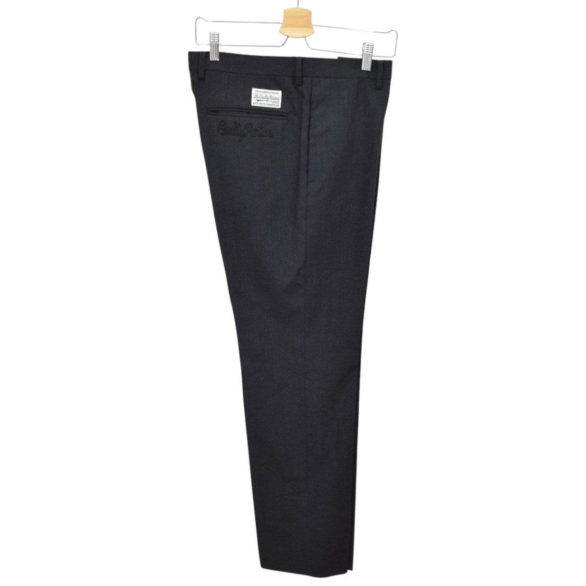 WACKO MARIA(ワコマリア) 刺繍スラックス チャコールグレー サイズ L