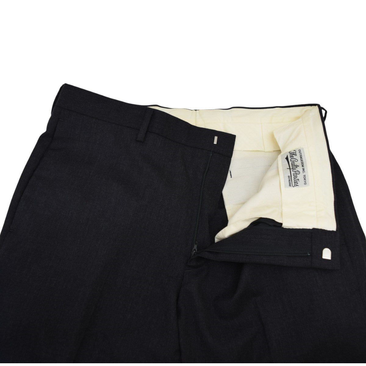 WACKO MARIA(ワコマリア) 刺繍スラックス チャコールグレー サイズ L